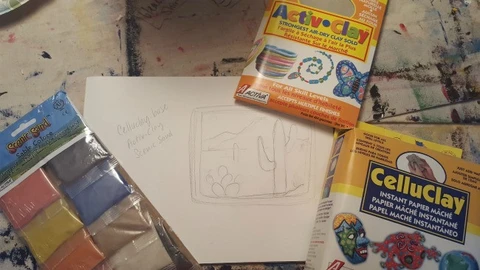 Art teacher Charlene Lear submitted this Relief Landscape project as part of the ACTÍVA Products Art Teacher Mystery Box contest.  See her lesson plan here!